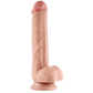 Lovetoy 9" Sliding Skin Dual Layer Dong (Flesh)