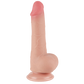 Lovetoy 7.5" Sliding Skin Dual Layer Dong (Flesh)