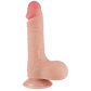 Lovetoy 7.5" Sliding Skin Dual Layer Dong (Flesh)