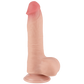 Lovetoy 8" Sliding Skin Dual Layer Dong (Flesh)