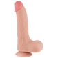 Lovetoy 8.5" Sliding Skin Dual Layer Dong (Flesh)
