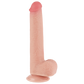 Lovetoy 9" Sliding Skin Dual Layer Dong (Flesh)