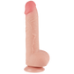 Lovetoy 9.5" Sliding Skin Dual Layer Dong (Flesh)