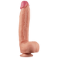Lovetoy Nature Cock King Sized 12" Dual Layered Platinum Silicone Cock (Flesh)