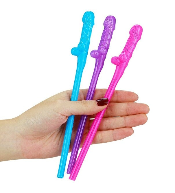 Lovetoy | Willy Straws (Blue, Pink, Purple)