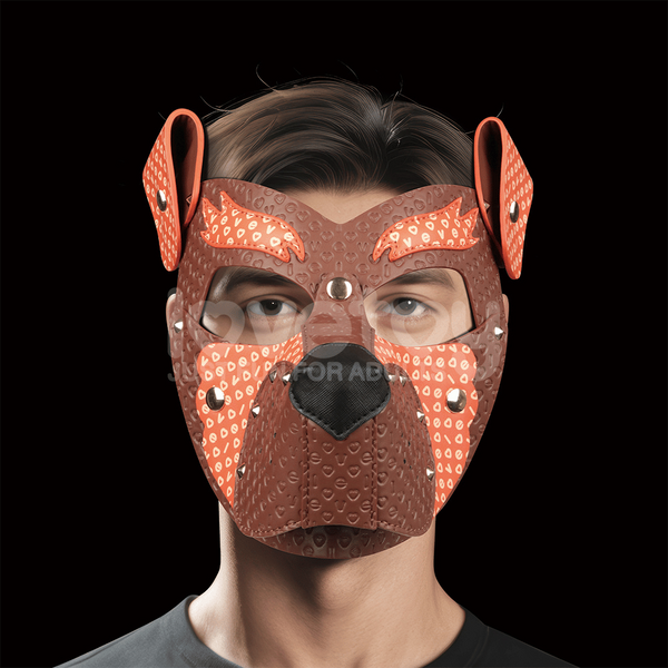 Lovetoy Rebellion Reign Fox Pup Mask (Brown/Orange)