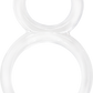 ScreamingO Ofinity Double Erection Cock Ring - Clear