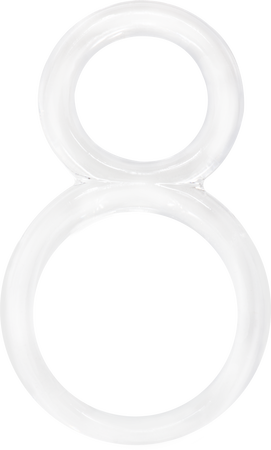 ScreamingO Ofinity Double Erection Cock Ring - Clear