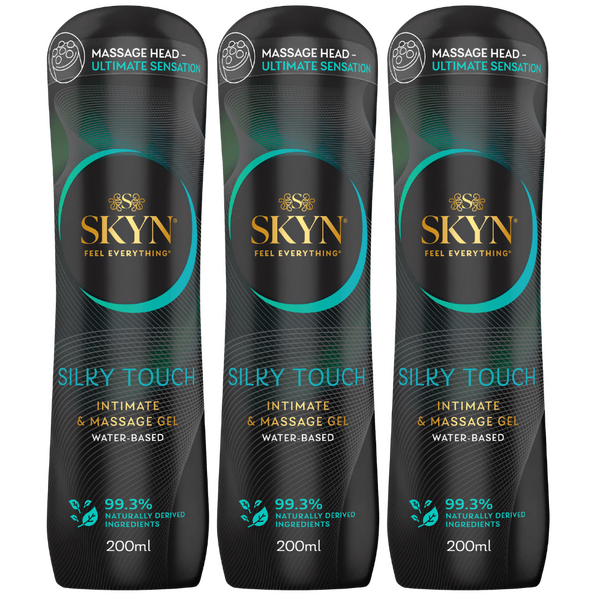 SKYN Silky Touch Intimate & Massage Gel 200ml (3 X 200ml Tray)