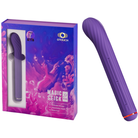 OTOUCH | The Magic Stick S1 Plus - Rechargeable Vibrator with Attachments (Purple)