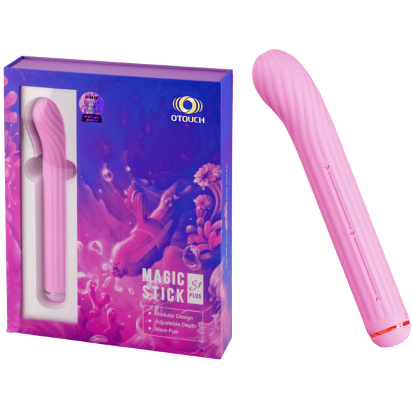 OTOUCH | The Magic Stick S1 Plus - Rechargeable Vibrator with Attachments (Pink)