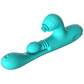 Amovibe Sensa Sway G-Spot Rabbit Vibrator w Replacement Sleeves Teal