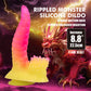 Power Monsters Flame Beast 8.8" Rippled Monster Silicone Fantasy Dildo