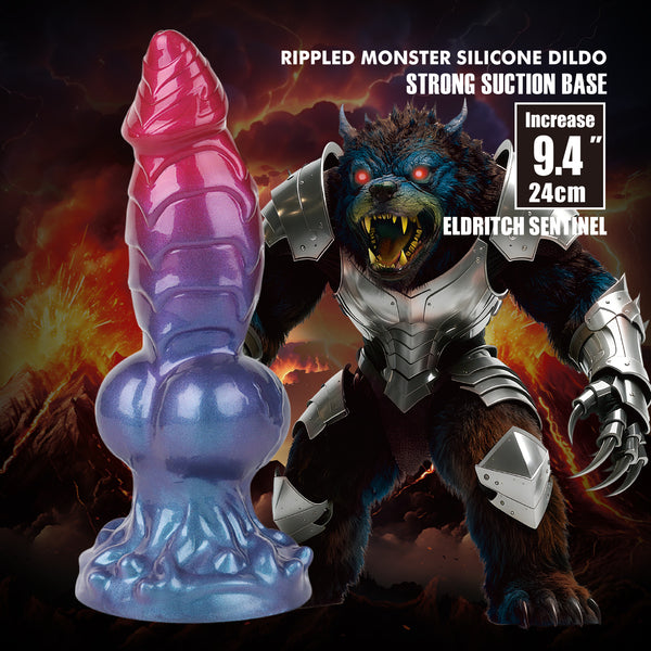 Power Monsters Eldritch Sentinal 9.4" Rippled Monster Silicone Fantasy Dildo