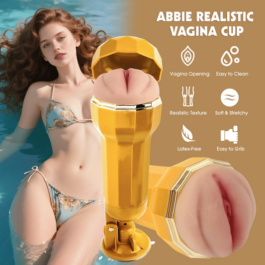 Chisa MX Abbie Realistic Vagina Vibrating Cup Masturbator
