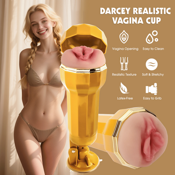 Chisa MX Darcey Realistic Vagina Vibrating Cup Masturbator