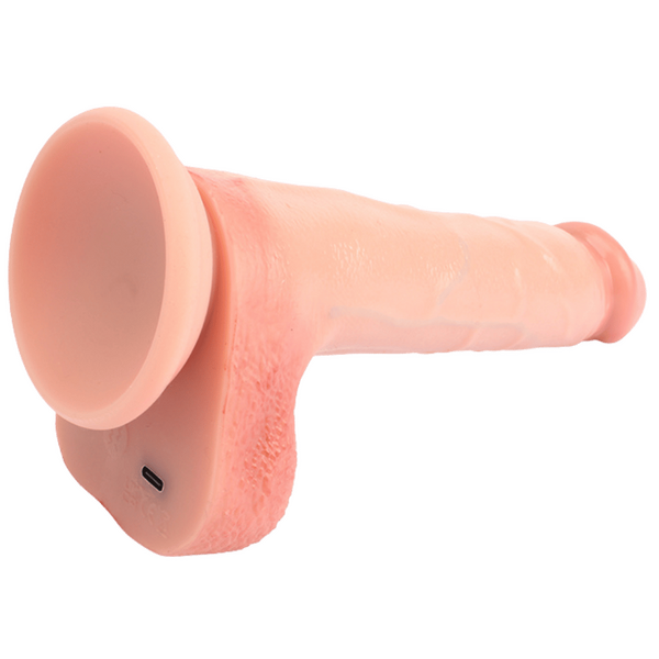 La Viva Aussie Dongs Ozzy Vibrating Thrusting Dildo with Remote Flesh