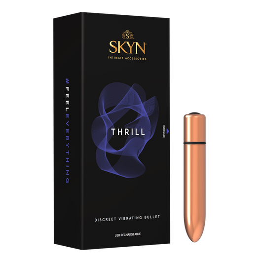 SKYN Thrill Vibrating Bullet Vibrator Bronze