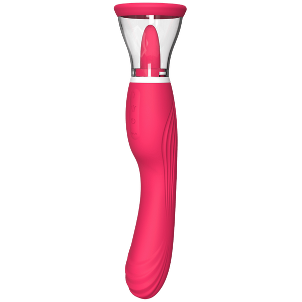 La Viva Ultimate Tickler Pink - Tongue Licking, Sucking & Vibrating