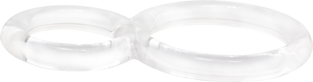 ScreamingO Ofinity Double Erection Cock Ring - Clear