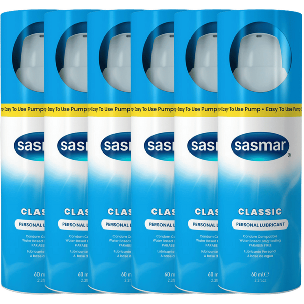 Sasmar Classic Personal Water Based Lubricant (6 X 60ml Tray)