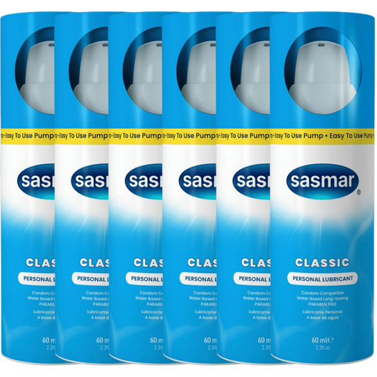 Sasmar Classic Personal Water Based Lubricant (6 X 60ml Tray)
