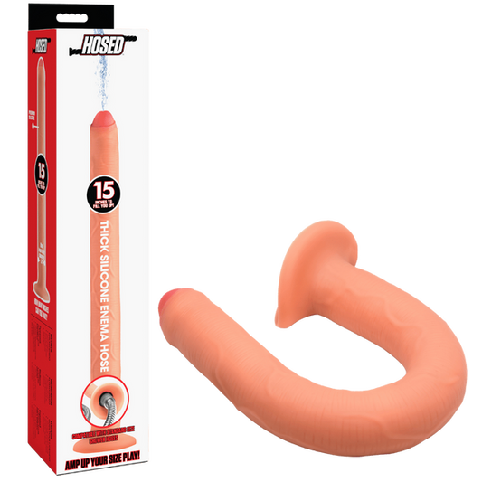 Hosed 15" Thick Silicone Enema Hose
