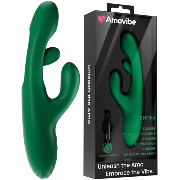 Amovibe Zenora - G-Spot Wiggling Massager (Green)