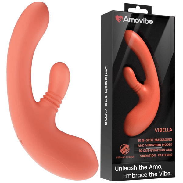 Amovibe Vibella - Wiggling, Gyrating G-Spot Massager (Orange)