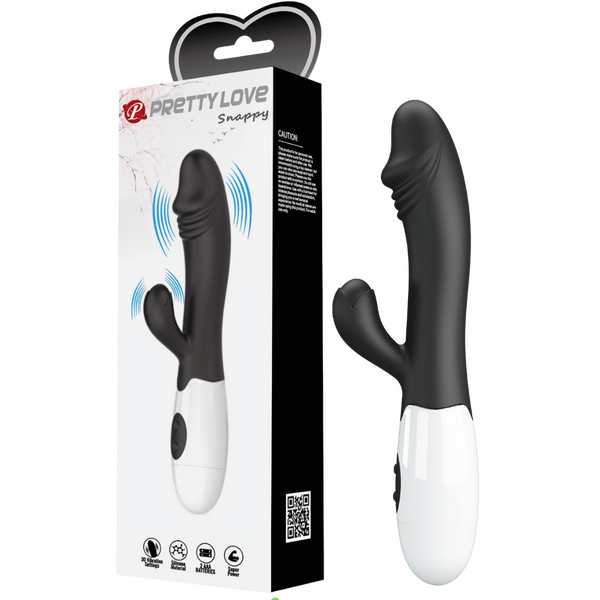 Pretty Love Snappy Rabbit Vibrator Black