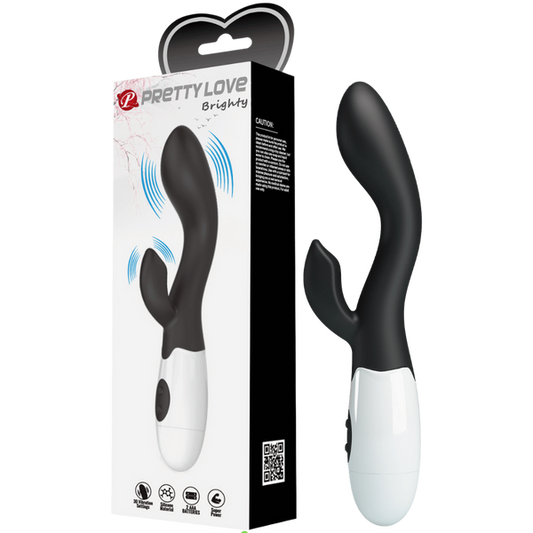 Pretty Love Brighty Rabbit Vibrator Black