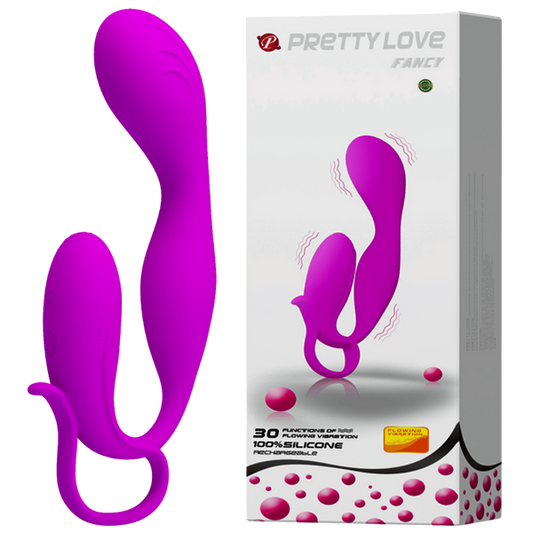 Pretty Love Fancy Silicone Rechargeable Vibrator Purple