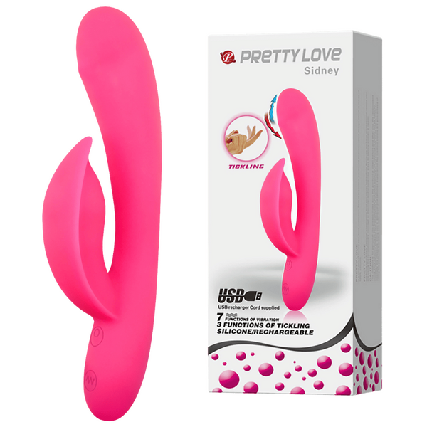 Pretty Love Sidney Tickling Rabbit Vibrator Pink