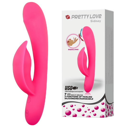 Pretty Love Sidney Tickling Rabbit Vibrator Pink