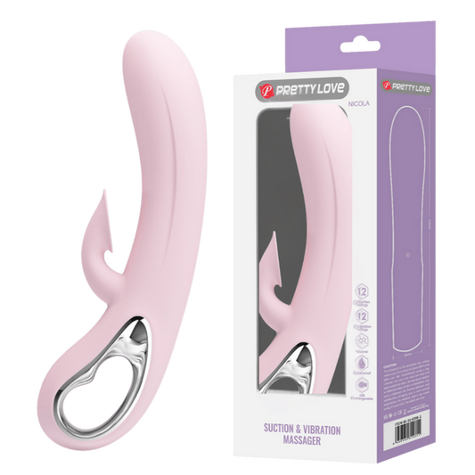 Pretty Love Nicola Suction Rabbit Vibrator Pink