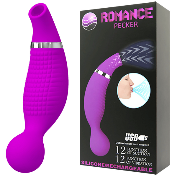Pretty Love Romance Pecker Suction Vibrator Purple