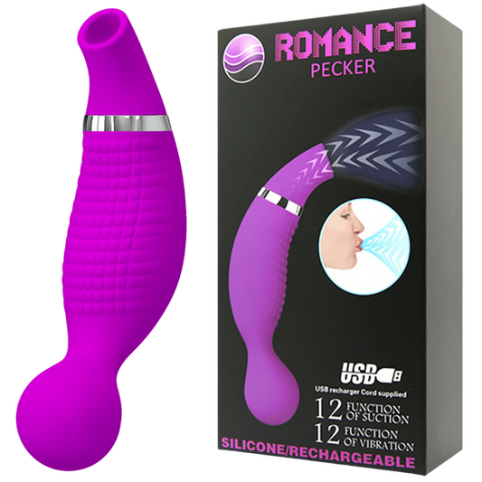 Pretty Love Romance Pecker Suction Vibrator Purple
