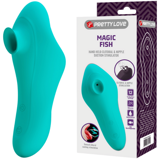 Pretty Love Magic Fish Clitoral Suction Stimulator Seafoam