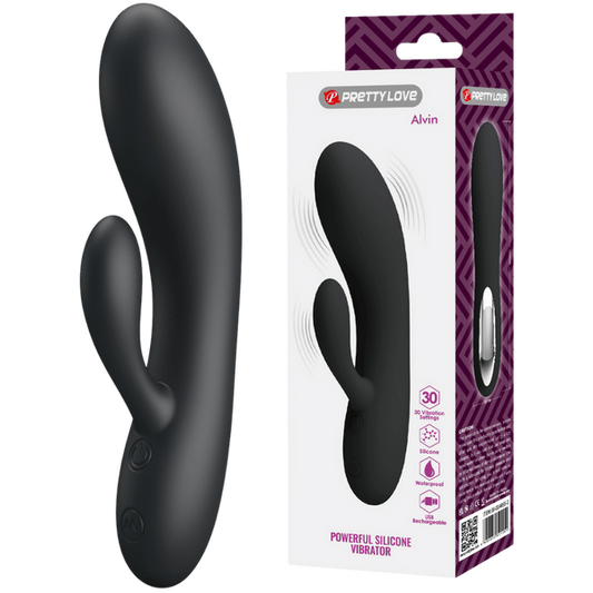 Pretty Love Alvin Rabbit Vibrator Black