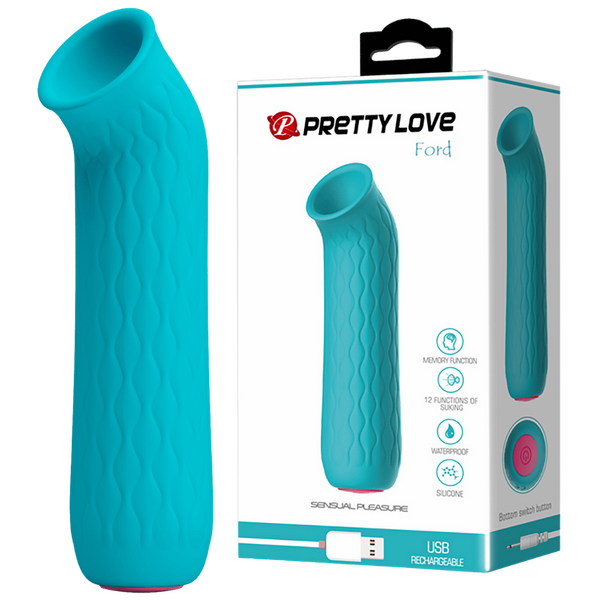 Pretty Love Ford Suction Vibrator Blue