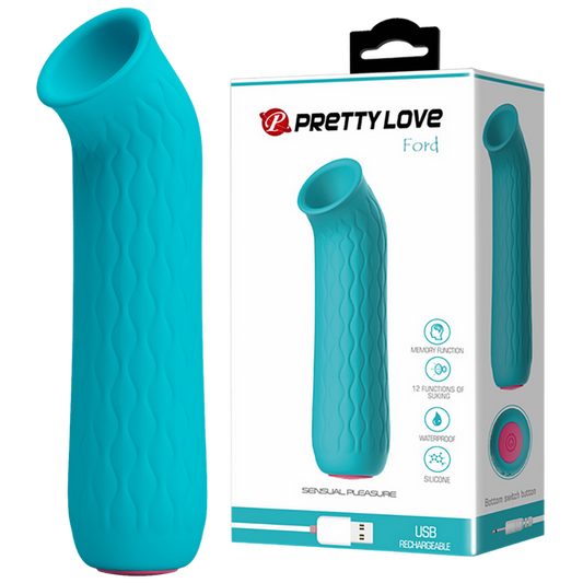 Pretty Love Ford Suction Vibrator Blue