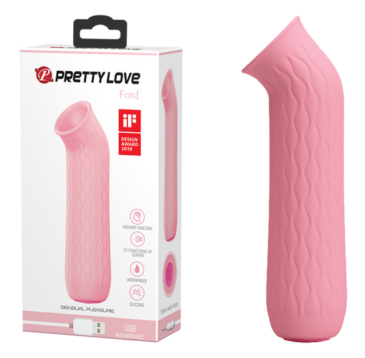 Pretty Love Ford Suction Vibrator Pink