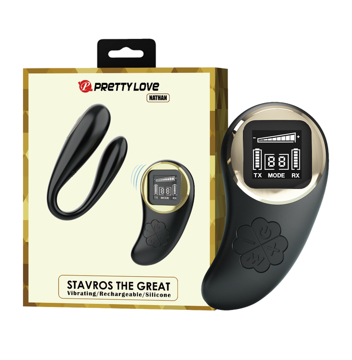 Pretty Love Nathan Remote Control Vibrator (Black)