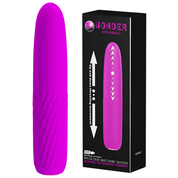 Pretty Love Wonder Archibald Thrusting Vibrator Purple