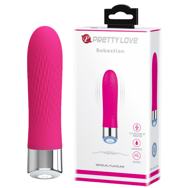 Pretty Love Silicone Sebastian Vibrator Purple
