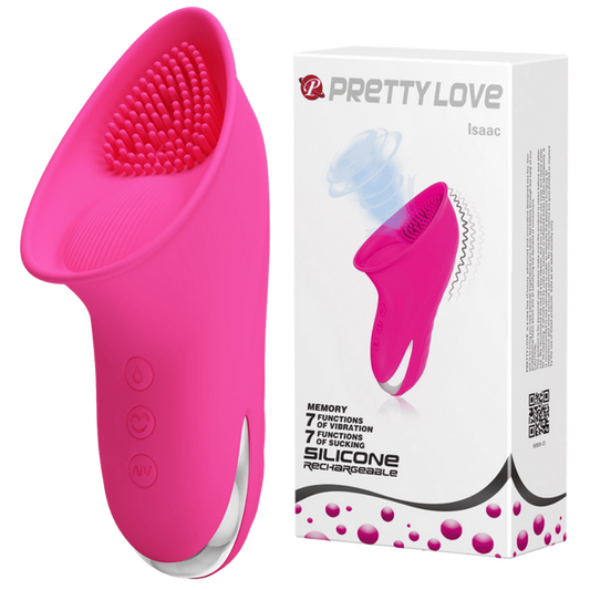 Pretty Love Isaac Suction Clitoral Vibrator Pink