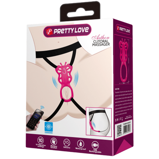 Pretty Love Strap-on Butterfly Clitoral Massager - Aethon