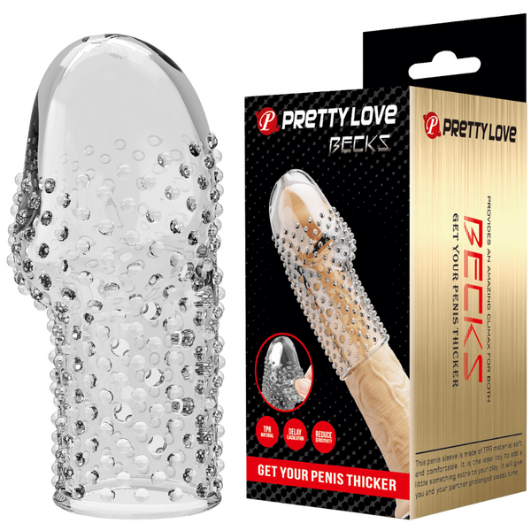 Pretty Love Penis Sleeve - Becks (Clear)