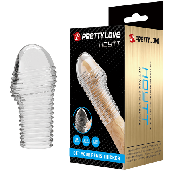 Pretty Love Penis Sleeve - Hoytt (Clear)