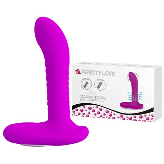 Pretty Love Rechargeable Merlin Rotating Vibrator Pink